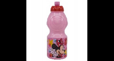 Stor Minnie Mouse Bidon 400ml Roze - BPA-vrij voor Kinderen