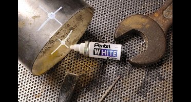 Pentel Oil-based Marker X100W Wit - Industriële Kwaliteit