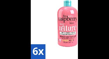 6 x Treaclemoon - Bad- en Douchgel - The Raspberry Kiss - Zoete Frambozengeur - 500ml - Badgel - Douchegel - Frambozengeur - Treaclemoon - Vegan