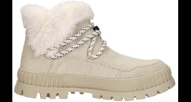 Palladium Pallashock Lo Hiver Enkellaarsjes Plat - Beige - Maat 42
