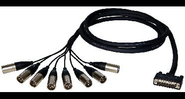 Alva AO25-8X3 Premium Analog Cable: D-sub25 -> 8x XLR-male 3m