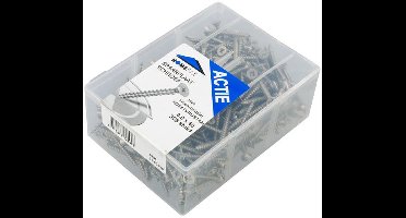 Spaanplaatschroef - Pozidrive 2 - 3,5 x 30mm - Voldraad - Verzinkt (200 stuks)