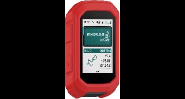 Beschermhoes voor fietsnavigatie, schokbestendig siliconen hoesje, lichtgewicht - rood, fietsaccessoire, Garmin Edge MTB, draagbaar.