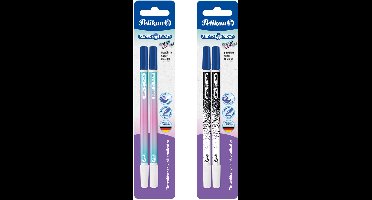 Pelikan inktgum Super Pirat Color Edition met wigvorm punt