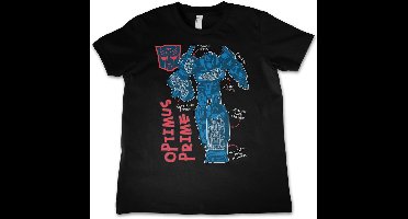 Transformers Kinder T-Shirt Optimus Prime Kids Tee HSB-12-TF1202-DTF556 Black-6 Jahre