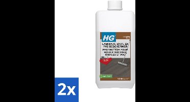 2 x HG Laminaatbeschermer 1 liter - Laminaatvloer Beschermer - Laminaatglans - Laminaat Onderhoud - Laminaat Bescherming - Vloeren Beschermen