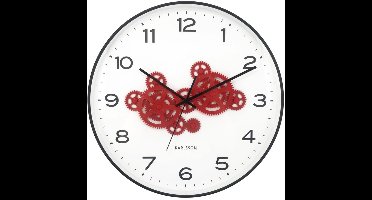 Karlsson Wandklok Open Gear - Zwart - 40.8x40.8x40.8cm - Wandklok Modern