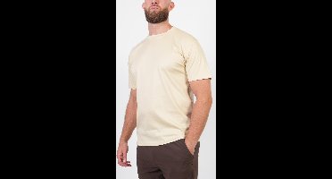 BASKO T-SHIRT - SLIM FIT - BEIGE - MAAT XL