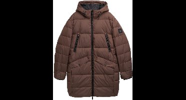Tom Tailor - Pufferparka met capuchon - Maat XL - bag brown
