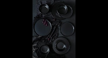 Asir - Keramisch Servies - 18-delig - Zwart - 28 x 28 cm