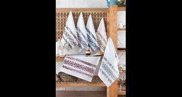 Asir - Washanddoek Set - 6 Stuks - Wit - 40 x 60 cm