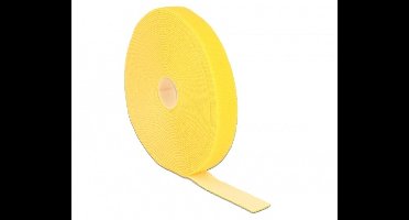 Klittenband rol 20mm / geel (10 meter)
