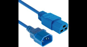 ACT Netsnoer C14 - C21 IEC60320 blauw 3 m AK5384