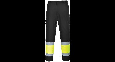 Portwest Hi-Vis Tweekleuren Combat Broek E049 - Geel/Zwart - S