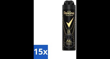 15 x Rexona Men - Sport Cool - Deodorant Spray - Anti Transpirant - 150 ml - Sport Deodorant - Voetbal Deodorant - Anti Transpirant Spray - Frisheid Voor Sport - Motion Sense Deodorant