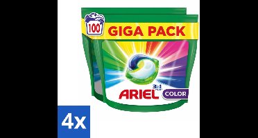 Ariel - 3in1 Wasmiddel Pods - Color - 100 Pods - Voordeelverpakking - 4 stuks