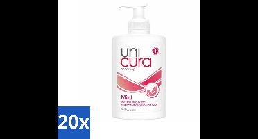 Unicura - Vloeibare Zeep Mild - Verzachtend - 250 ml - Bulkverpakking - 20 stuks