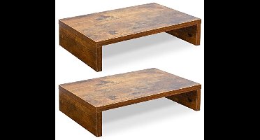 Verstelbare Monitor Stand Riser voor 2 Monitoren en Laptops - Ruimtebesparend en Multifunctioneel