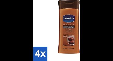4 x Vaseline - Cocoa - Bodylotion - Voedend & Verzorgend - 400 ml - Cacaoboter - Vochtige Huid - Droge Huid - Hydraterende Bodylotion - Huid Verzorging