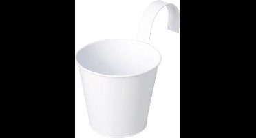 Balkon bloempot Wit Zink Met Haak