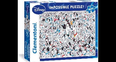 Clementoni Legpuzzel - High Quality Puzzel Collectie - 101 Dalmatiërs - 1000 stukjes, puzzel volwassenen