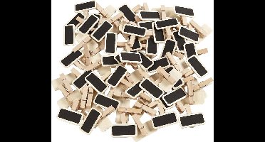 Schoolbord met wasknijpers, afm 4x2 cm, 100 stuk/ 1 doos