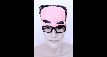 Schedel plastic man met bril