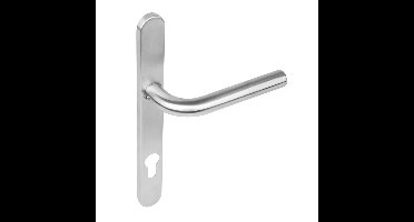 Intersteel - Deurkruk Recht op schild met profielcilindergat maat 92 mm