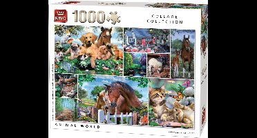 King Legpuzzel Animal World 1000 Stukjes