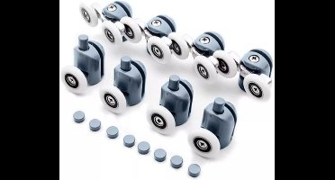 Ruhhy Douchecabine Wielen Set van 8 – Vloeiende Deurbeweging!