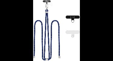 Tech-Protect C7S Touwband Voor Telefoon Schouderhanger Marineblauw