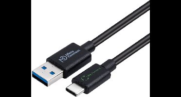 Microconnect ECO-USB3.2CA05 USB-kabel USB 3.2 Gen 2 (3.1 Gen 2) 0,5 m USB A USB C Zwart