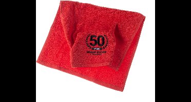 MUSIC STORE Drummers Towel 50th Anniversary (Red) - Accessoire voor drums
