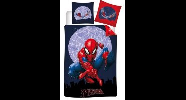 Spiderman Dekbedovertrek spinnenweb polykatoen 140 x 200 cm
