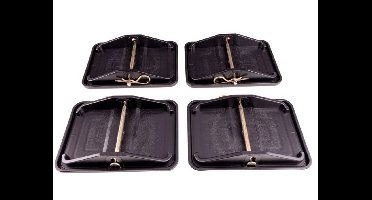 Haba - Jumbo Carafoot - onderleg schijven extra groot - 4 stuks - stalen pen - JUMBO