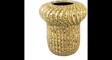 PTMD Bloempot Sindi - 22x22x24 cm - Keramiek - Geel