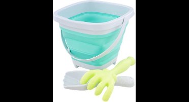 Strandspeelset Opvouwbaar | Vouwemmer Rake en Spader