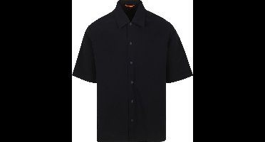 BOSS Lapoully Short Sleeve Overhemd Donkerblauw (navy) - Maat L - Heren - Overhemden Casual