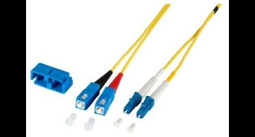 Danicom OS2 duplex glasvezel kabel LC-SC 10m