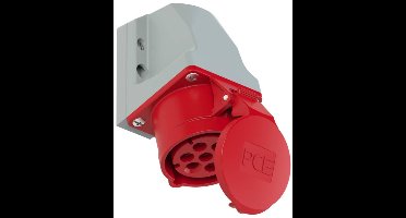PCE 117-6v CEE-wandcontactdoos 16 A 7-polig 400 V 1 stuk(s)