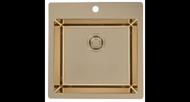 Alveus Pure Monarch - Spoelbak 52x53 cm, bronze 1107052