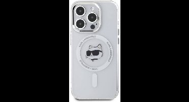 Karl Lagerfeld, MagSafe hoesje Geschikt voor Apple iPhone 15 Pro Max IML met Tweety-dessin, Transparant