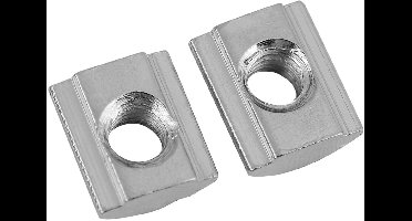 Verpakkingsset 50 stuks gecoate koolstofstaal schuifstenen voor aluminium profielaccessoires