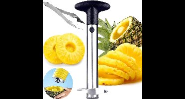 Boraboi® Versterkte Roestvrijstalen Ananassnijder en Granaatappelontpitter met Ergonomische Grip