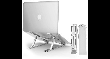Opvouwbare laptopstandaard met verstelbare hoek Zilver