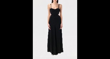 Cutout Maxi Dress Wo - Black Dresses