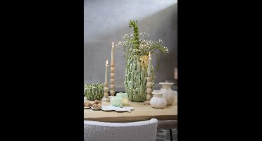 Light&living Vaas deco 23,5x22,5x15 cm FABA keramiek mint groen