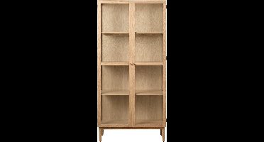 Kast Naturel Eikenhout - 3 Planken - Gewicht 57kg - 90x40x190cm