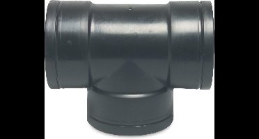 T-stuk 90° PP 1 1/2" binnendraad 10bar zwart