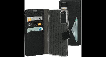 Mobiparts hoesje geschikt voor Samsung Galaxy S20 - Wallet/Boekhoesje - Eco Leer - Magneet Sluiting - Opberg vakken - Zwart